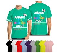 velquessa Camiseta Personalizada,Personalizar Camisetas Hombres Mujeres Diseño Foto/Logo/Texto,Camisetas Personalizadas Pareja,Camiseta para Personalizado por Delante y Detras
