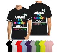 velquessa Camiseta Personalizada,Personalizar Camisetas Hombres Mujeres Diseño Foto/Logo/Texto,Camisetas Personalizadas Pareja,Camiseta para Personalizado por Delante y Detras