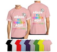 velquessa Camiseta Personalizada,Personalizar Camisetas Hombres Mujeres Diseño Foto/Logo/Texto,Camisetas Personalizadas Pareja,Camiseta para Personalizado por Delante y Detras