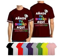 velquessa Camiseta Personalizada,Personalizar Camisetas Hombres Mujeres Diseño Foto/Logo/Texto,Camisetas Personalizadas Pareja,Camiseta para Personalizado por Delante y Detras