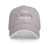 velquessa Gorra Personalizada de Beisbol Hombre Mujer Diseño Personalizado con Logo,Texto,Foto Gorra Trucker Negra Deportiva Ajustable para Correr,Tenis,Gimnasio,Exterior