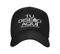 velquessa Gorra Personalizada para Hombre Mujer Gorras Beisbol Ajustable Diseño Propio con Texto,Logo,Foto Gorra-Negra para Deportes,Running,Gimnasio,Casual,Verano