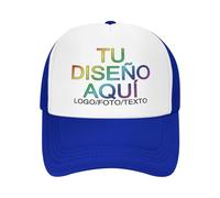 velquessa Gorra Personalizada Trucker Hombre Mujer Diseño Personalizado con Texto,Logo,Foto Gorra Negra para Deportes,Running,Beisbol,Verano,Gimnasio,Casual