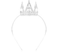 Velscrun Diadema de tiara de cristal plateado, coronas para mujeres, tiaras de princesa y niñas, corona de reina de Halloween, tocados de quinceañera para cumpleaños, graduación, novia, boda, concurso