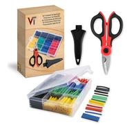 VELTRAX Tijeras Electricista Profesional con Termoretractil para Cables - Tubo Termoretractil - Tijera Electricista - Tijeras de Electricista - Funda Termoretractil para Cables - Kit de Electricista