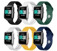 VELULYX Correa silicona para Veryfitpro Smartwatch ID205L, 19mm Correa deportiva para GRV FC1,IDW15, ID205L, ID205U, ID205S, ID205G, ID215G, ID216, SW020, SW021, SW023, YM021, YM023, Uwatch3 Ufit GT