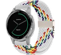 VELULYX Correa trenzada de nylon compatible con Garmin Venu 2S/Venu 3S/Vivomove 3S/Vivoactive 4S, 18MM Correa elástica para Fossil Gen 6/5E/3/4/Withings Steel HR 36mm/ScanWatch 2 38mm
