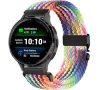 VELULYX Correa trenzada de nylon compatible con Garmin Venu 2S/Venu 3S/Vivomove 3S/Vivoactive 4S, 18MM Correa elástica para Fossil Gen 6/5E/3/4/Withings Steel HR 36mm/ScanWatch 2 38mm