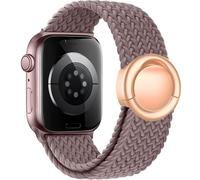 VELULYX correa trenzada Solo Loop Compatible con Apple Watch correa 38mm 40mm 41mm 42mm 44mm 45mm 46mm 49mm, Correa Stretchy Hebilla redonda para iWatch Series 11 10 9 8 7 6 5 4 3 Ultra 2 1 SE