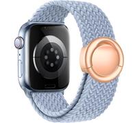 VELULYX correa trenzada Solo Loop Compatible con Apple Watch correa 38mm 40mm 41mm 42mm 44mm 45mm 46mm 49mm, Correa Stretchy Hebilla redonda para iWatch Series 11 10 9 8 7 6 5 4 3 Ultra 2 1 SE
