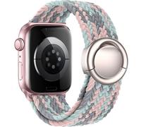 VELULYX correa trenzada Solo Loop Compatible con Apple Watch correa 38mm 40mm 41mm 42mm 44mm 45mm 46mm 49mm, Correa Stretchy Hebilla redonda para iWatch Series 11 10 9 8 7 6 5 4 3 Ultra 2 1 SE