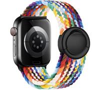 VELULYX correa trenzada Solo Loop Compatible con Apple Watch correa 38mm 40mm 41mm 42mm 44mm 45mm 46mm 49mm, Correa Stretchy Hebilla redonda para iWatch Series 11 10 9 8 7 6 5 4 3 Ultra 2 1 SE