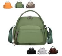 Veluna Shoulder Bag, Veluna Crossbody Shoulder Bag, Lightweight Large Capacity Solid Color Zipper Purse for Women (B)