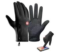 Velura Winter Gloves, Thermal Touch Screen Windproof Gloves, Ultimate Waterproof All-Day Warmth Velura Glove (Black)