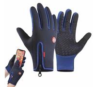 Velura Winter Gloves,Thermal Touch Screen Windproof & Waterproof Gloves,Cycling Mittens Touchscreen,Outdoor Non-Slip Glove,All-Day Warmth,Winter Sports Glove For Driving Hiking(Blue,XL)