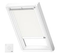 VELUX persiana eléctricas Opacas (DSL), guías Blancas, MK06, Blanco | Funcionamiento solar, control remoto, ajuste gradual