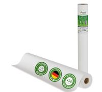 Veluxis® Papel pintado no tejido liso, pintable, puentea grietas y estable. Revestimiento en blanco, 25 m x 1 m, 130 g/m²