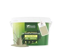 Veluxis® Pintura de pared ecológica para interiores - 2,5 litros y opacidad clase 1, sin vetas, antigoteo y ecológica, sin COV - (Warm Wasabi)