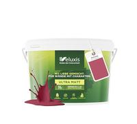 Veluxis® Pintura de pared rosa para interiores - 5 litros y opacidad clase 1, sin vetas, antigoteo, ecológica y sin COV - (Rosy Raspberry)