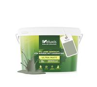 Veluxis® Pintura ecológica para interiores: 5 litros, opacidad 1, sin vetas, antigoteo, ecológica y sin COV (Sane Sage)