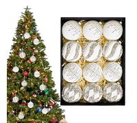 Velvet Balls For Christmas Tree, Seasonal Holiday Home Decor For Indoor, 12-Piece Velvet Balls Christmas Decorations, Outdoor Party Bedroom Living Room Kitchen Table Mantel Garland