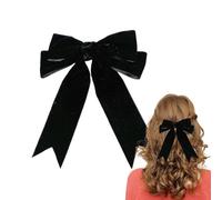 Velvet Bow Clips - Girls Hair Accessories, Bowknot Barrettes Fashion Set, Kids Teens Elegant Styling Clips for Daily Wear Party Outfit, Soft Ribbon Pins for School Travel Holiday Use, Hair Accessories