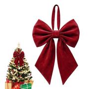 Velvet Bows For Christmas Tree 22*12.5inch Front Door Farmhouse Wreath Soft | Christmas Tree Bows Velvet For Crafts 22*12.5inch Indoor Wall Farmhouse Outdoor Kitchen Home Holiday Front Door