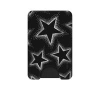 VELVET CAVIAR Compatible con MagSafe Wallet 2.0 | Tarjetero magnético para iPhone 17/16/15/14/13/12 o fundas de teléfono compatibles con MagSafe, cromo (Chrome Stars)