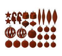 Velvet Christmas Ball Ornaments - Velvet Christmas Tree Ornament Set | Christmâs Ball Ornaments | Decorative Holiday Bulbs | Christmâs Tree Balls Shatterproof Ornament Decorations for Indoor Outdoor