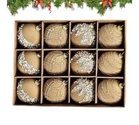 Velvet Christmas Ornaments Balls - Luxury Tree Decorations Set, Soft Matte Baubles, Elegant Hanging Spheres with Gold Caps | Festive Holiday Decor for Home, Tree, Party, Living Room, Mantel, Wedd