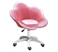 Velvet de forma de flores Silla de silla de oficina en casa altura de la computadora de computadora ajustable silla de escritorio 360 ° giratorio para el vestuario de tocador de juegos de dormitorio