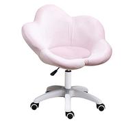 Velvet de forma de flores Silla de silla de oficina en casa altura de la computadora de computadora ajustable silla de escritorio 360 ° giratorio para el vestuario de tocador de juegos de dormitorio