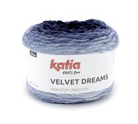 VELVET DREAMS de Katia ovillos de 300 gramos y 150 metros. (103 - Azul oscuro)