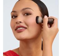 Velvet Finish Polisher Brocha Kabuki Retráctil, Brocha de Maquillaje para Polvos y Base, Color Bronce Metálico