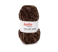 VELVET MINI de Katia en ovillos de 50 gramos y 75 metros. (214 - Marron chocolate)