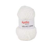 VELVET MINI de Katia en ovillos de 50 gramos y 75 metros. (221 - Blanco)