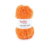VELVET MINI de Katia en ovillos de 50 gramos y 75 metros. (224 - Calabaza)