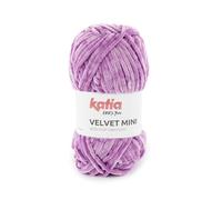 VELVET MINI de Katia en ovillos de 50 gramos y 75 metros. (227 - Violeta claro)