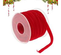 Velvet Ribbons - Wrapping Bows | Christmas Ribbons Roll for Crafts Decoration | Vintage Velvet Ribbons for Christmas Festivals Holiday Christmas Ribbons Handmade Craft