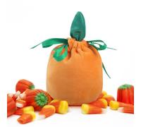 Velvet Trick-or-Treat Candy Bag - Halloween Goodie Pouch