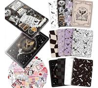 VelvetGlow 12 Pcs Einlagen aus Karton para E-Reader, 50 Piezas de Pegatinas para Carcasa Transparente, 6,9" x 4,8" Inserciones con Diseño de Fantasía, Compatible con Paper White 11ª a 12ª Generación