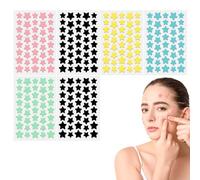 VelvetGlow 240 piezas de parches para acné en forma de estrella para el rostro, parches hidrocoloides con aceite de árbol de té para cubrir imperfecciones de la piel
