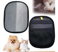 VelvetGlow Guante Removedor de Pelo de Mascotas, Pack de 2 Guantes Electrostáticos de Cinco Dedos para Pelos de Perro y Gato, Herramienta de Eliminación de Pelos para Muebles, Auto, Sofá, Alfombra,