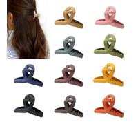 VelvetGlow Pack de 10 pequeñas pinzas para cabello fino/mediano/fino/flequillo, pinzas mates antideslizantes de 1,5 pulgadas con caja de regalo