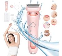 Velvixs Smooth Shave Razor, Smooth Shave Razor, Velvixs Razor, 2 in 1 Electric Waterproof Shaver for Women, Ipx7 Waterproof Wet & Dry, Hair Removal Device for Face, Body (Pink)