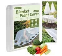 Velway 1.6x10m Protección contra Heladas para Plantas - Tela Anticongelante de 30gsm para Jardín de Invierno Protección para Vegetales Flores Cubierta de Tela no Tejida contra Aves e Insectos