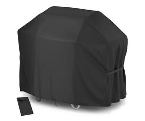 Velway Funda para Barbacoa Impermeable 132x68x109cm - Cubierta BBQ de Parrilla 210D Oxford Protector Resistente al Desgarro - Anti-Viento/Anti-Polvo/Anti-Humedad/Anti UV - Negro
