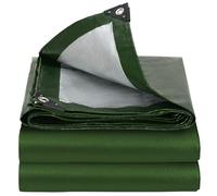 Velway Lona Impermeable Exterior 5x6m - 250g/m² con Ojales Duradera Resistente a Los Rayos UV Desgarros, Multiusos para Terrazas Muebles leña Jardín Piscina Coche - Verde