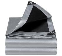 Velway Lona Impermeable y Resistente, 3 m x 4 m, 250 g/m², con Ojales Reforzados, protección UV, lámina de plástico, Ideal para protección Multiusos en Interiores y Exteriores, Color Plateado
