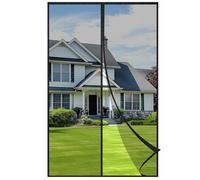 Velway Mosquitera Puerta Magnetica - 120x220CM Cortina Mosquiteras Magnética para Puerta,Cortina Puerta Exterior de Balcón/Patio, Se Cierra Automáticamente, Fácil Instalación sin Taladrar (Negro)